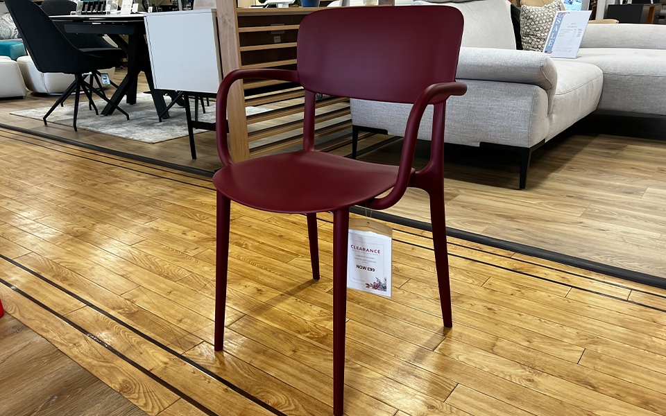 Liberty Chair
Oxide Red
Was £125 Now £85